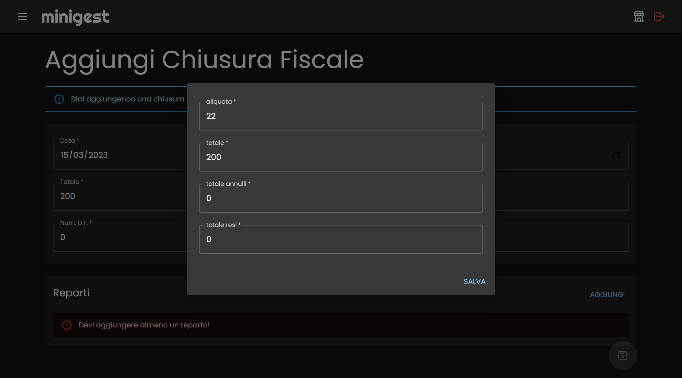 chiusura fiscale