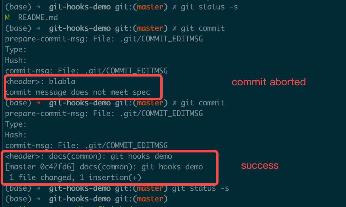 git hooks demo