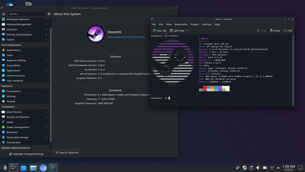 Steam Deck Desktop Mode