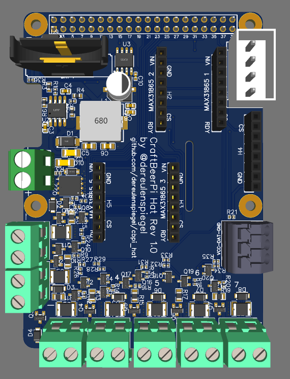 Image of PCB rendering