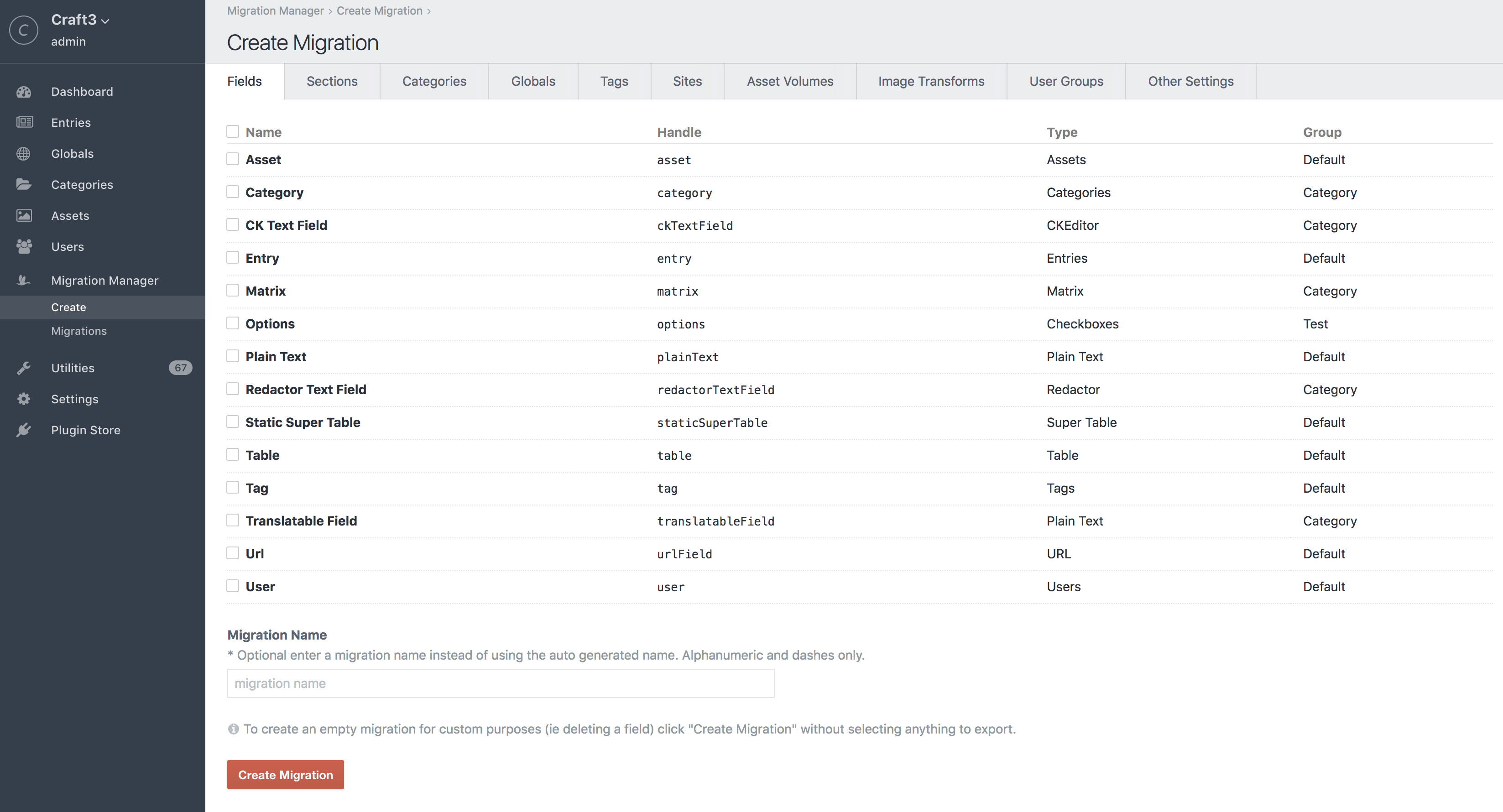 Migration Manager