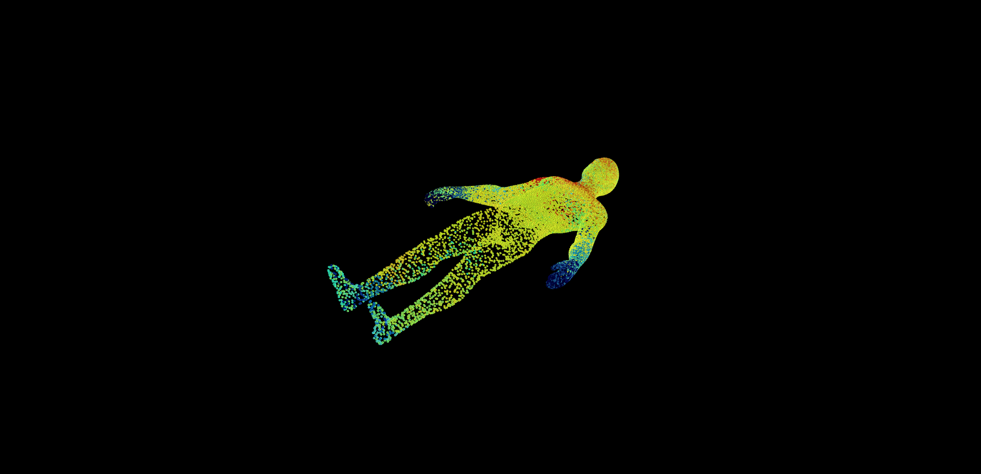 Infrared 3D Rendering for human body