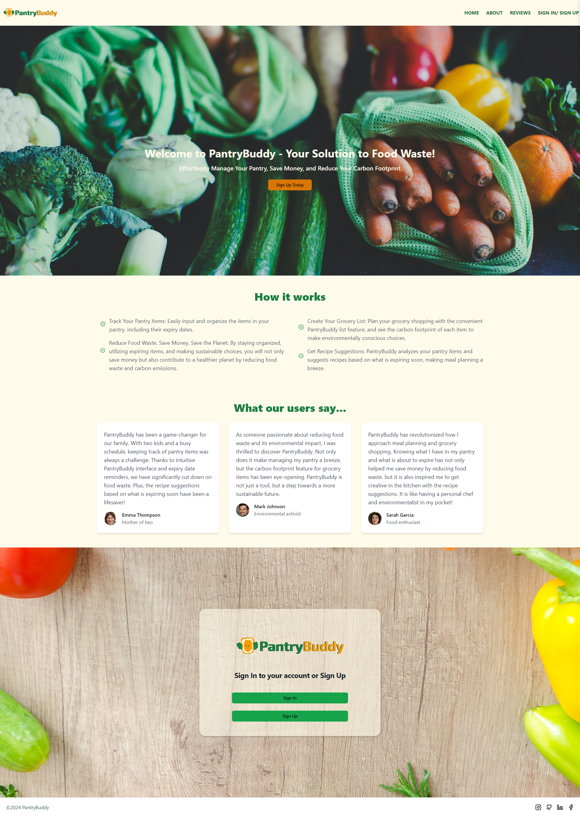 Landing Page