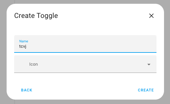 creation of the toggle helper