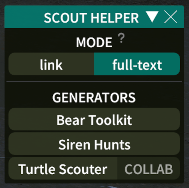 scout helper main window