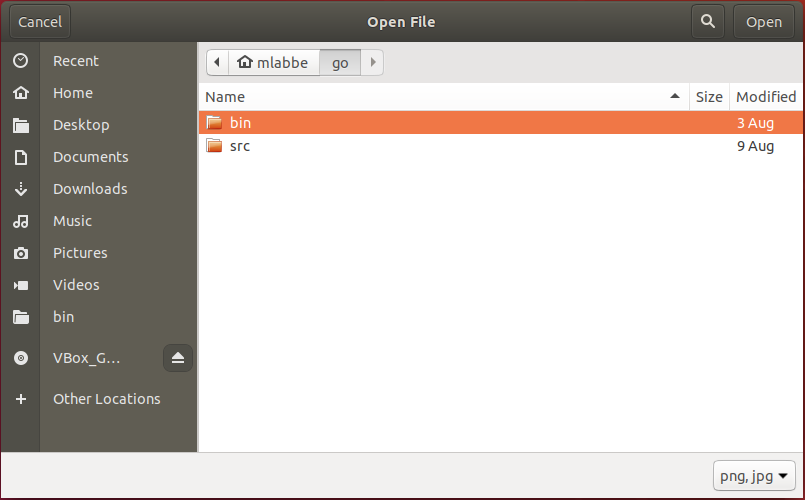 GTK3 on Linux rendering a dialog