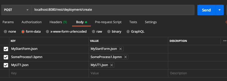 Deployment in Postman