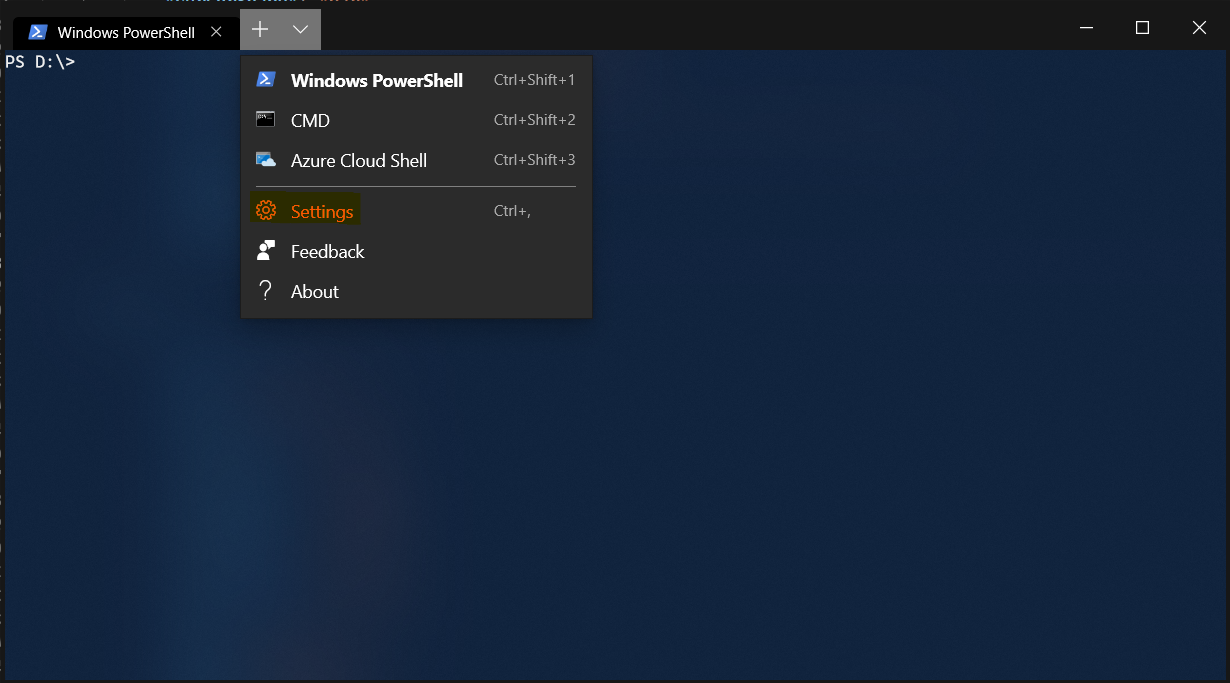 Windows Terminal (Preview) Settings