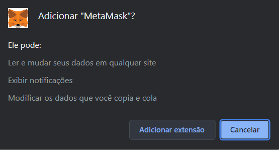 Adicionar Metamask