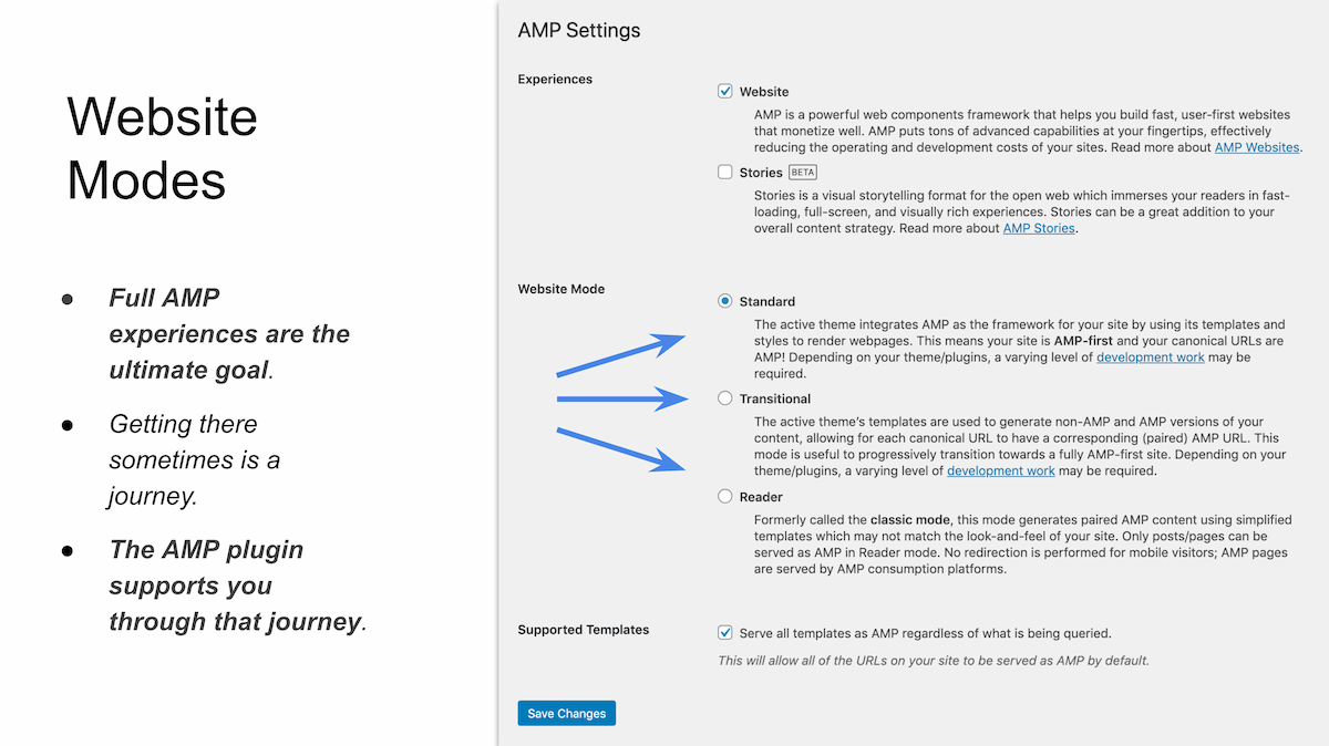 Switch from Reader mode to Transitional or Standard mode in AMP settings screen.