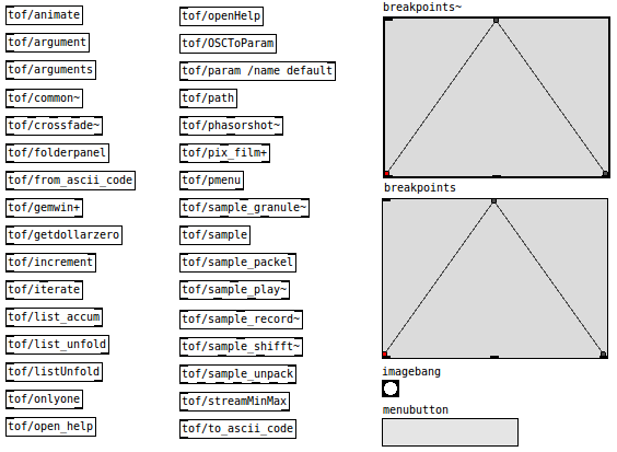 patch with all tof objects and abstractions