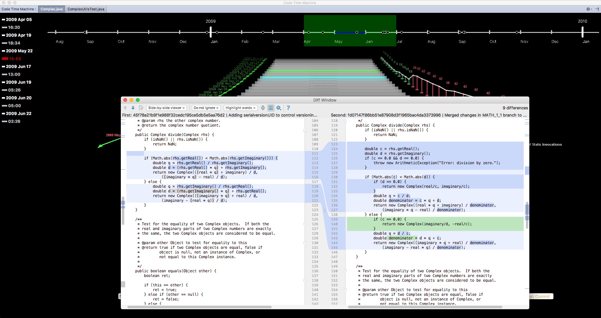 Plugin Screenshot- Diff Window