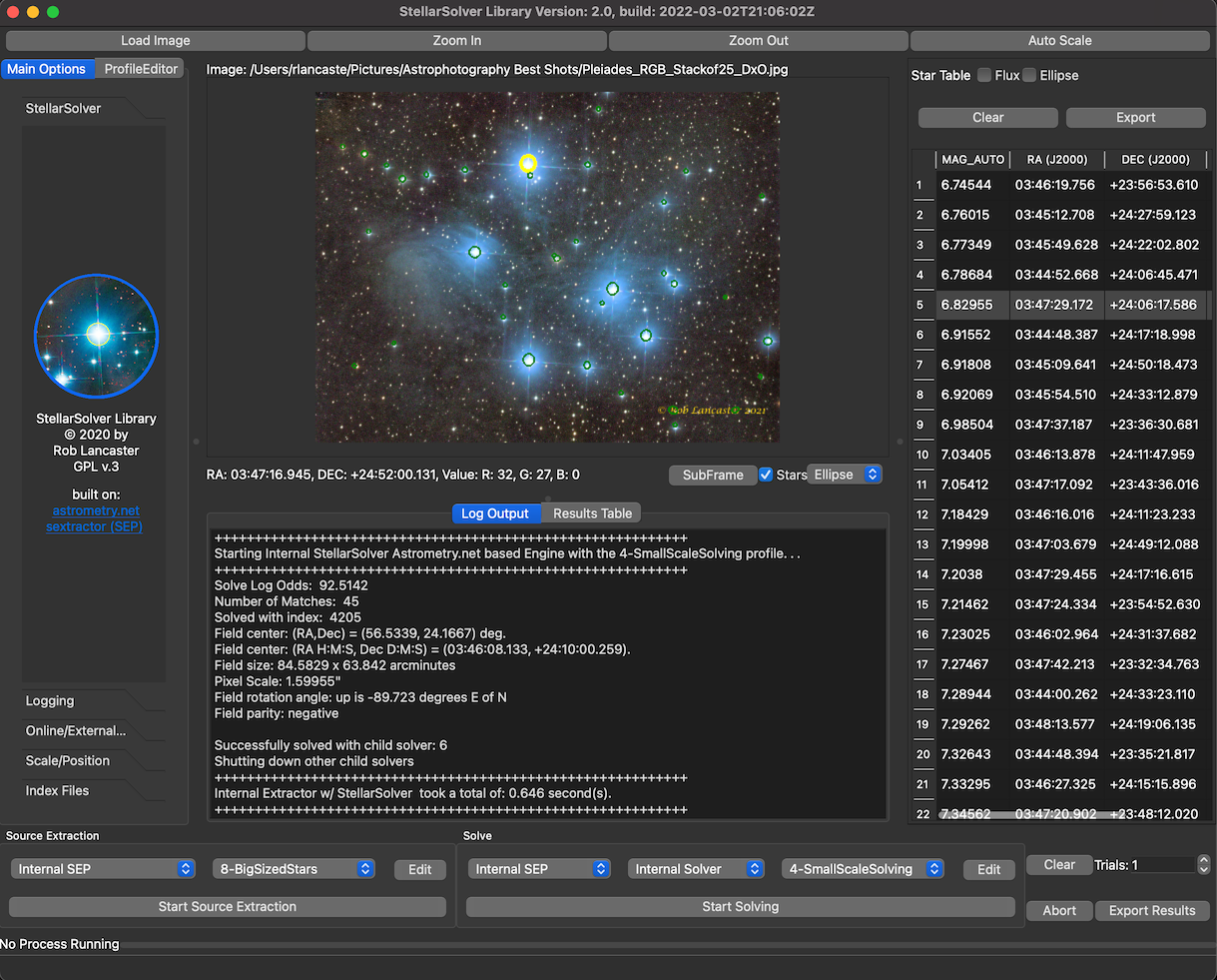 StellarSolver Pretty