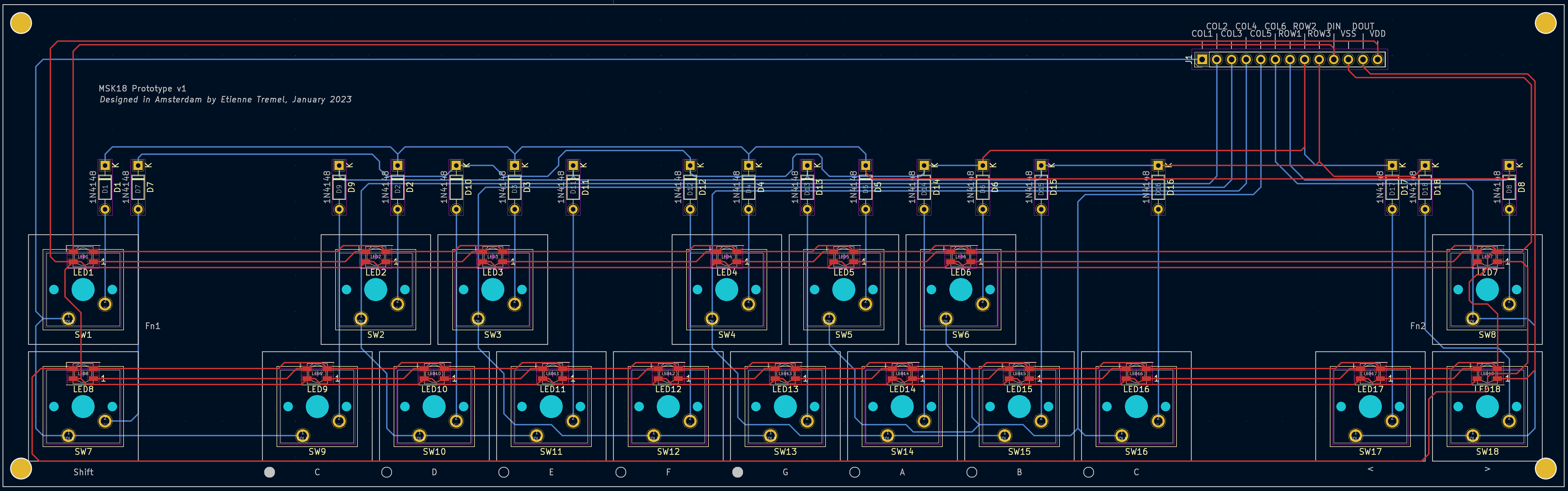 Keyboard PCB design