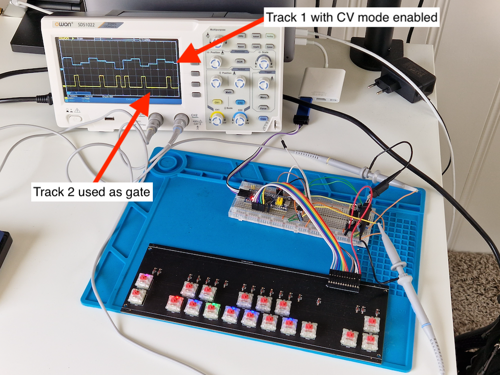 STM32F103C8 music sequencer