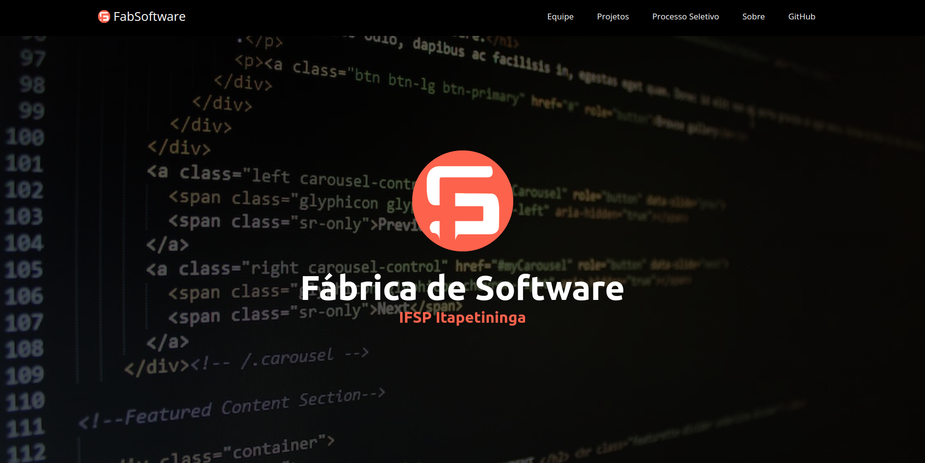 Landing Page Fábrica de Software