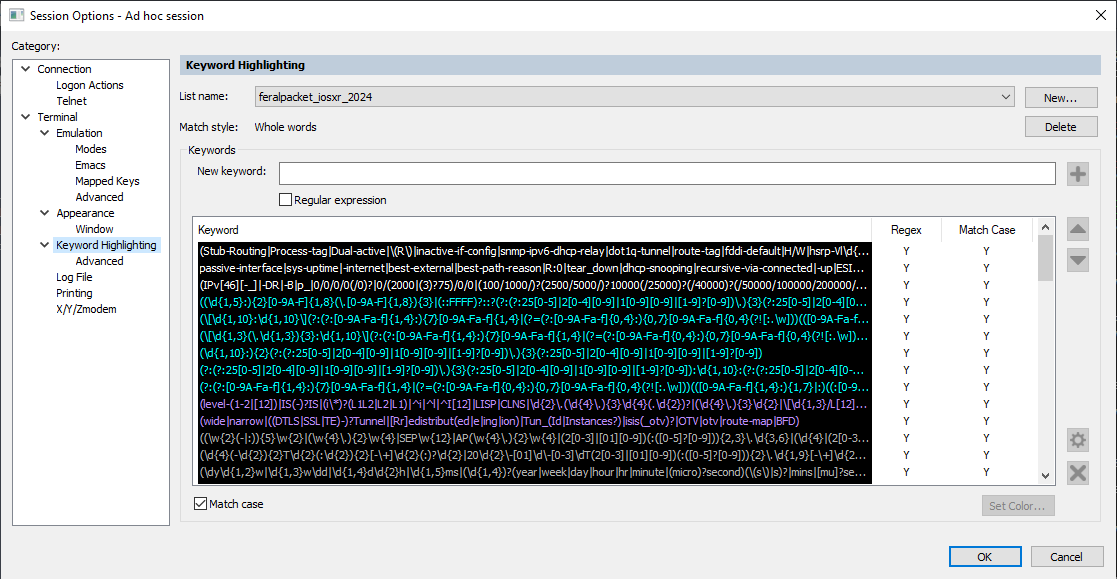 Keyword Highlighting