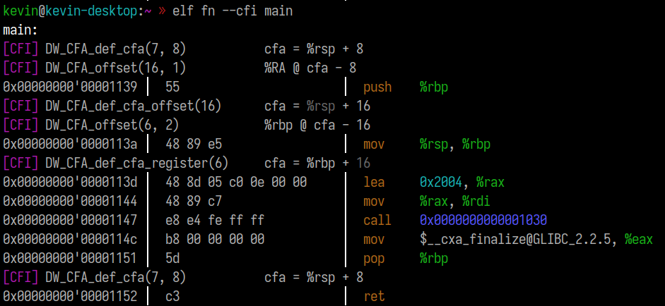 Disassembly of main with CFI