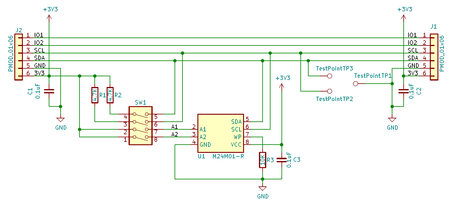 EEPROM PMOD Schematics