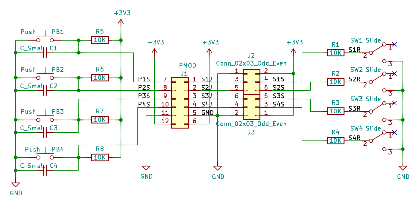 TSLIDE4 PMOD Schematics