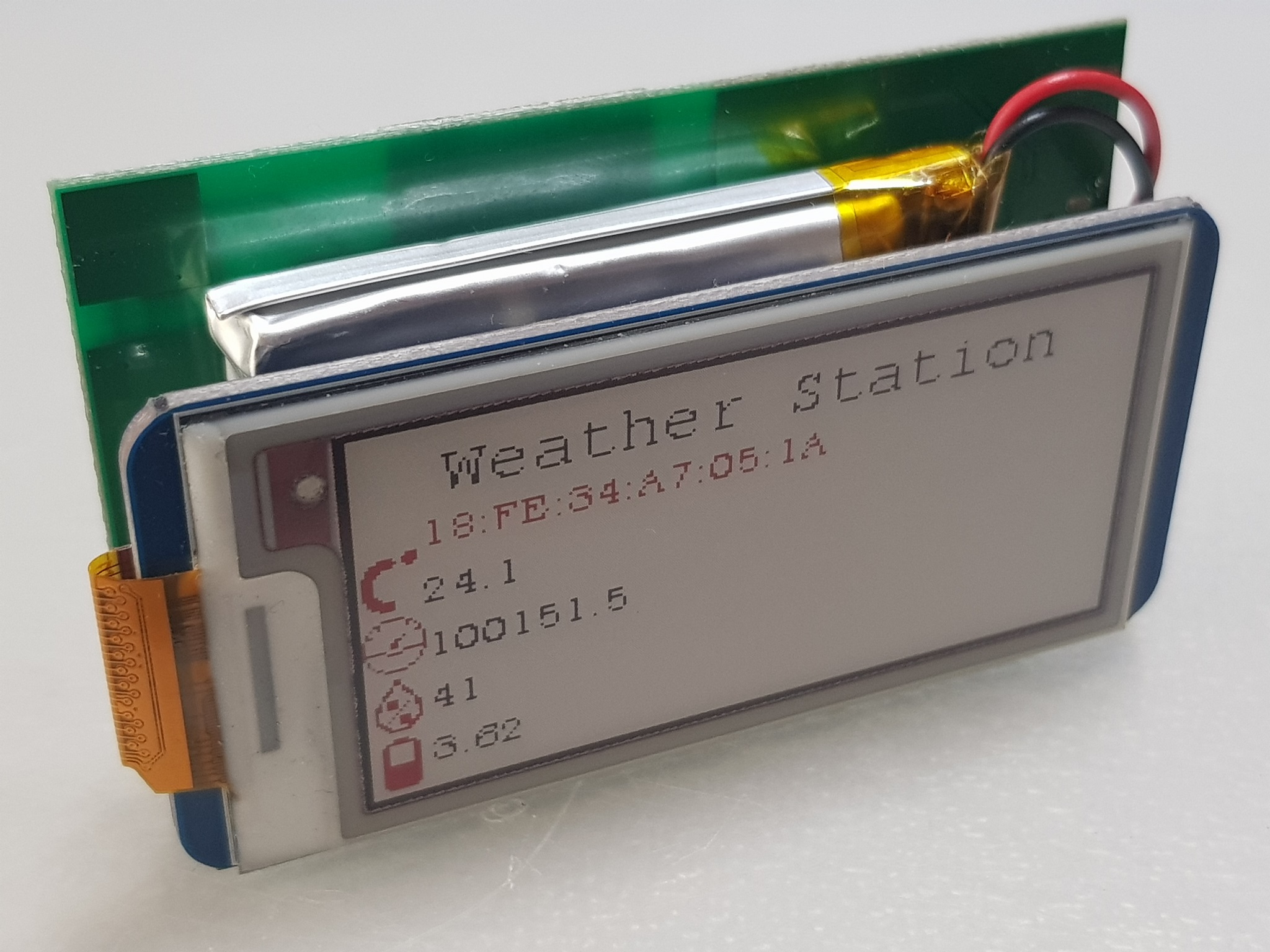 EPaper Weather Station variant rev1.0