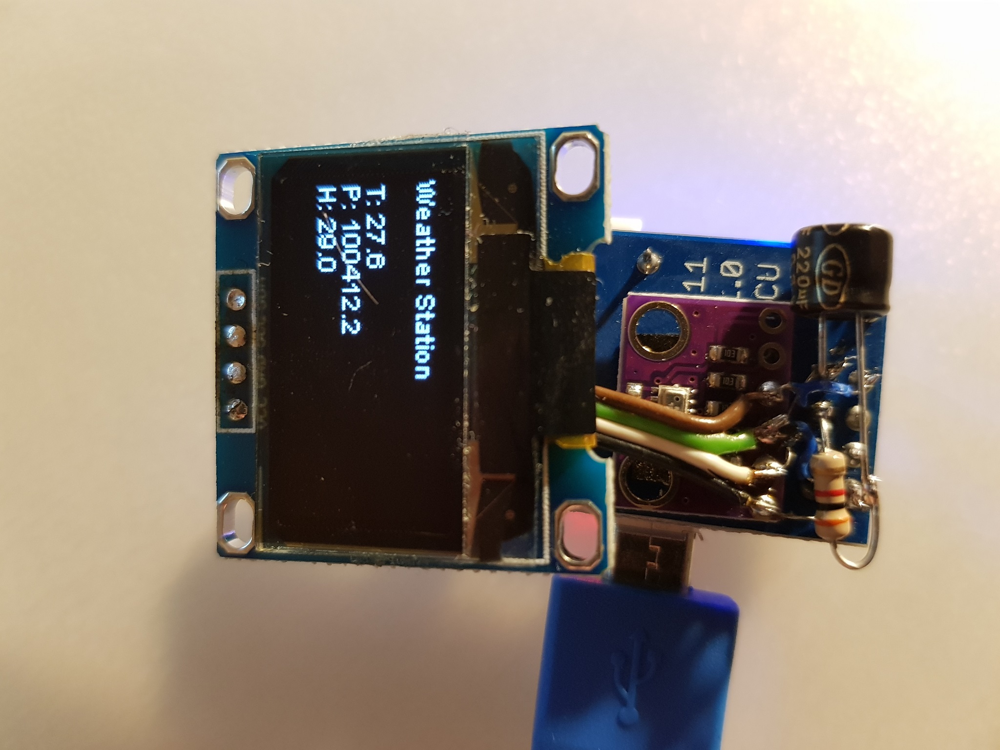 OLED Weather Station variant