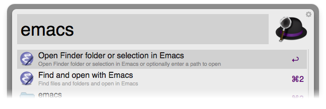 Open With Emacs Screenshot