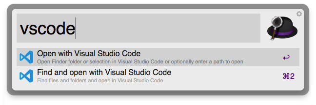 Open With  Visual Studio Code Screenshot