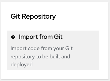 import from git