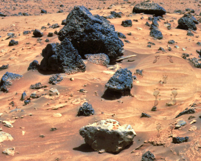 Footprints on Mars