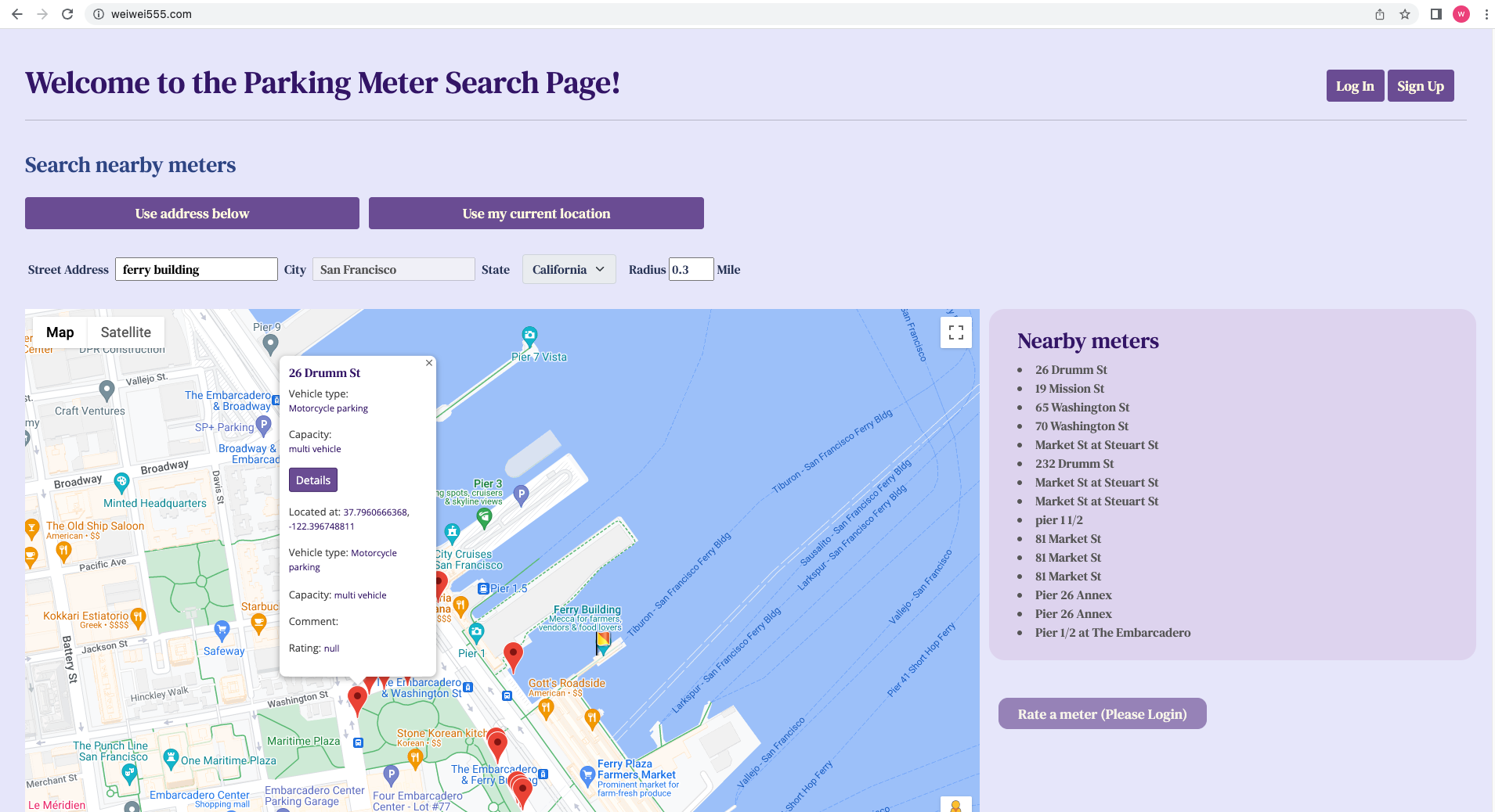 Parking Meter Finder