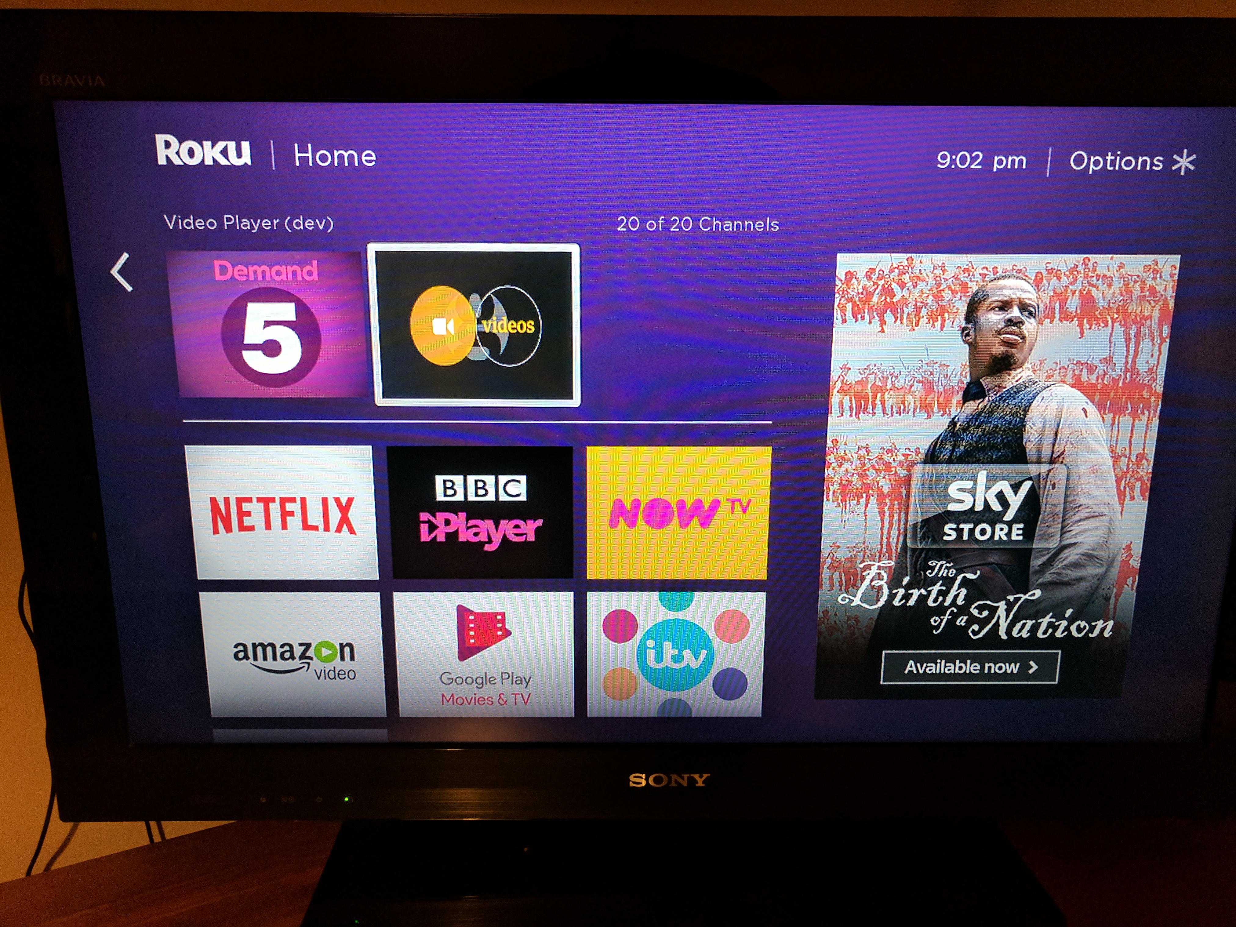 Roku Menu