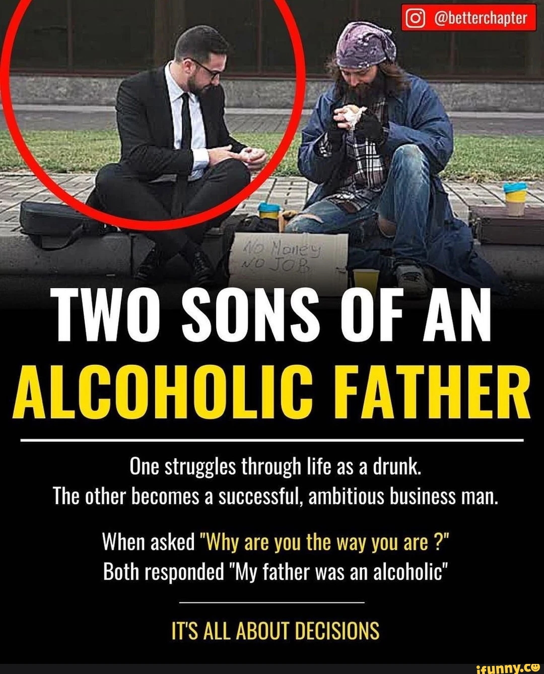 two sons of an alcoholic father