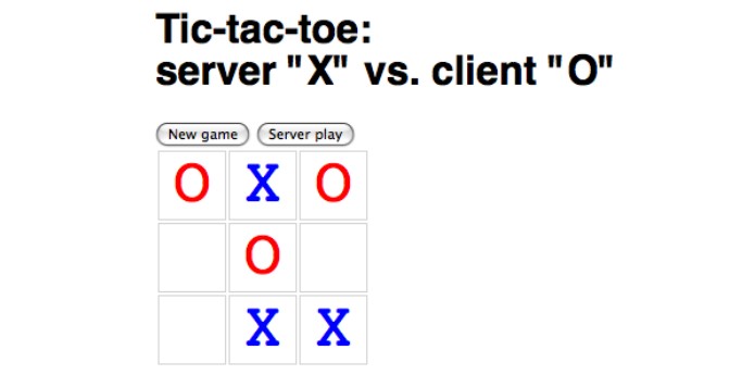 图8-2 使用JSONP的井字棋游戏