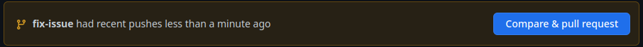 Compare & Pull request