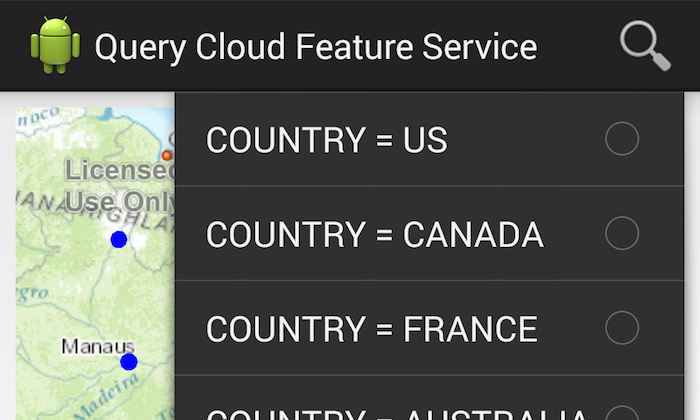 Query Clout Feature Service App