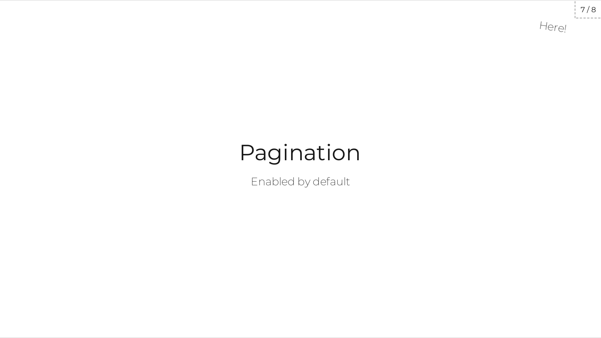 Pagination