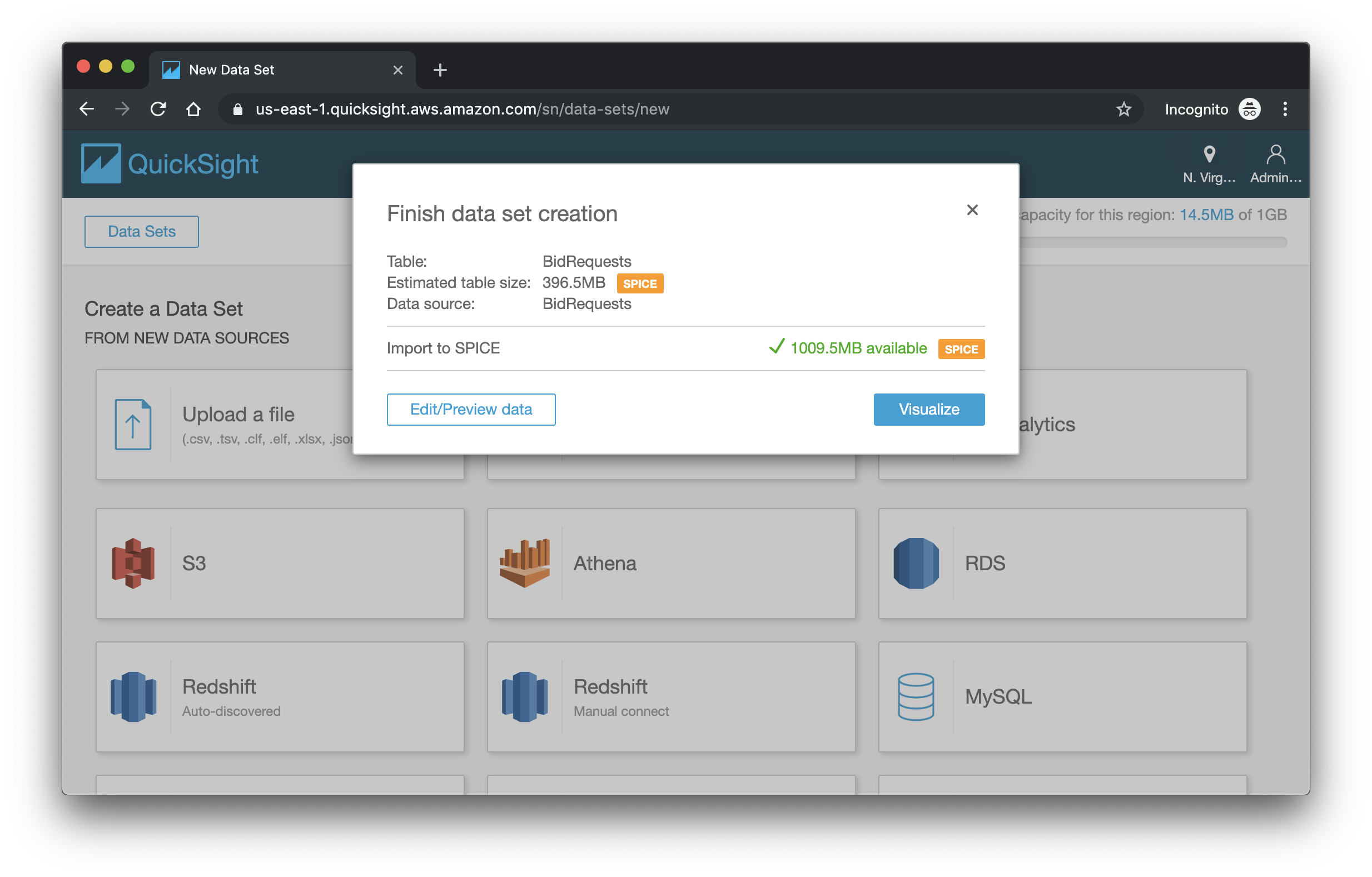 Finish Data Set Creation