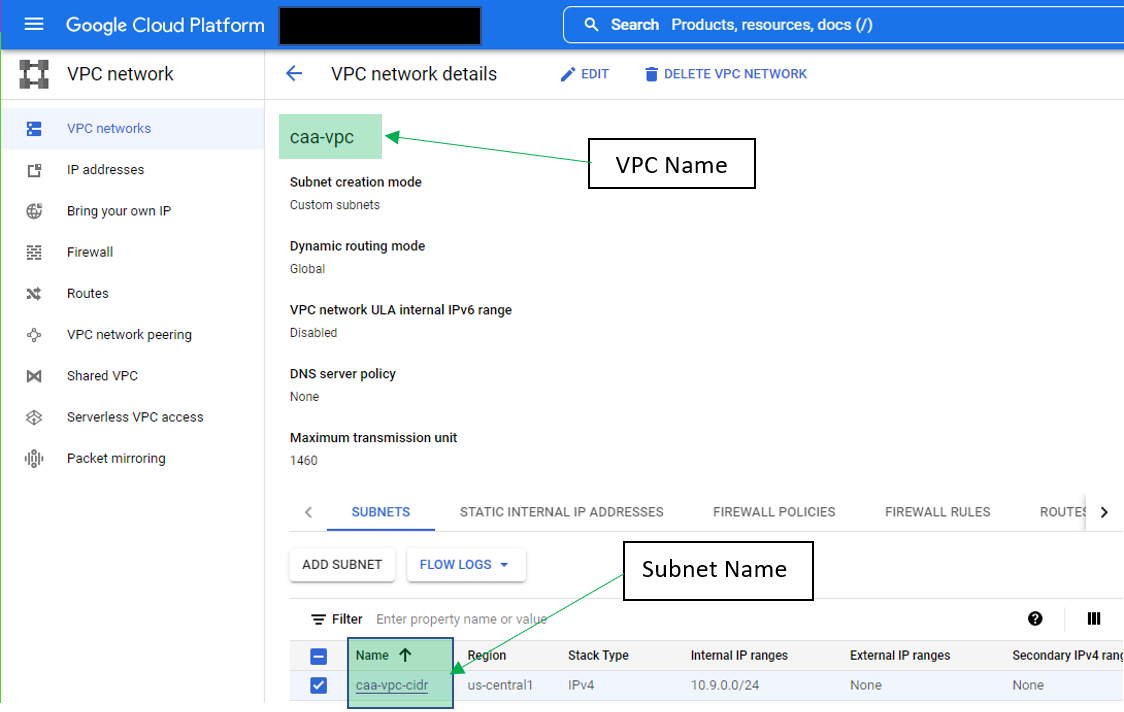 VPC-Subnet Location