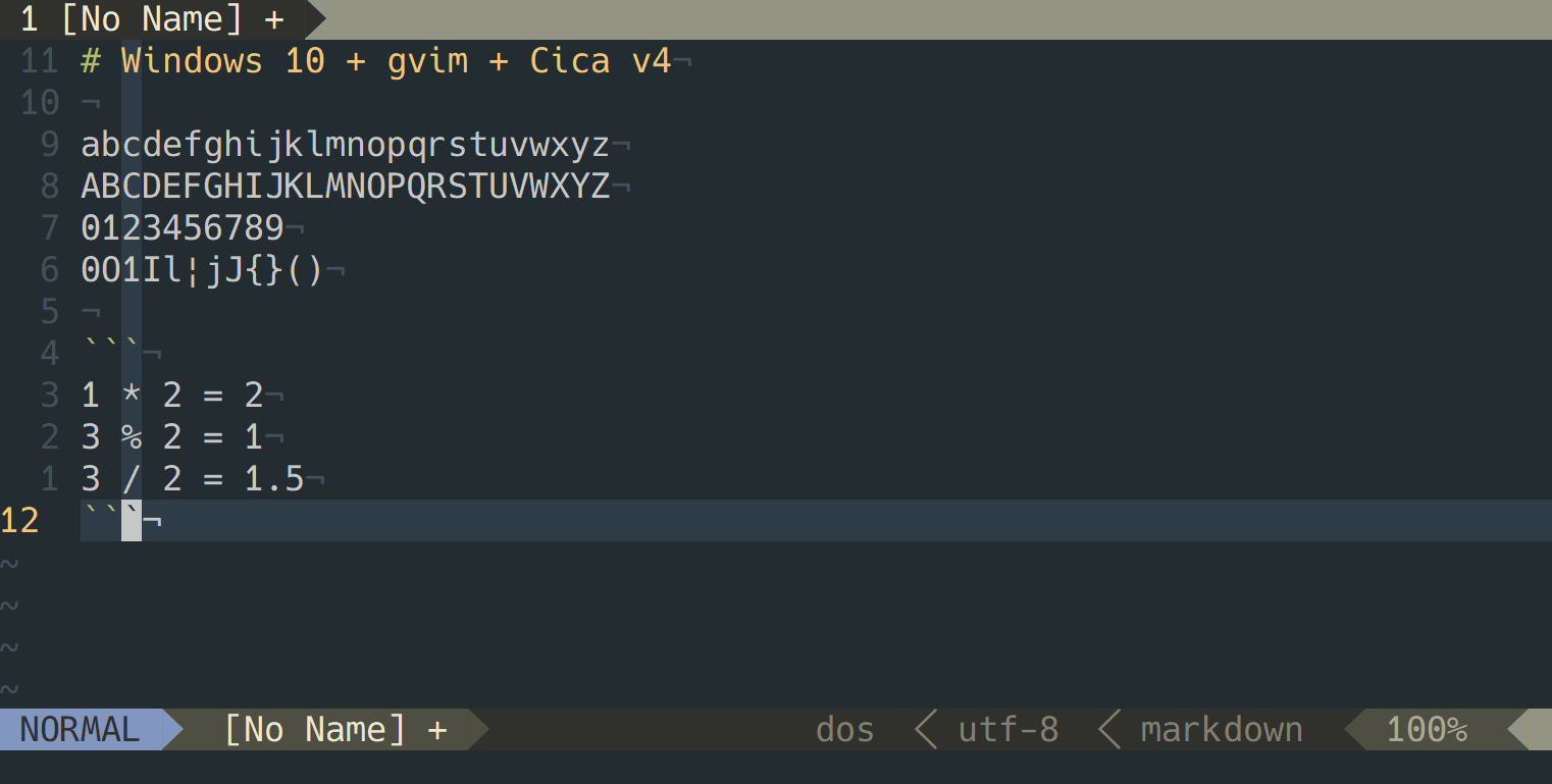 GVim on Windows