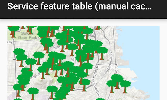 Service FeatureTable ManualCache