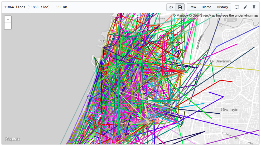 timeline geojson