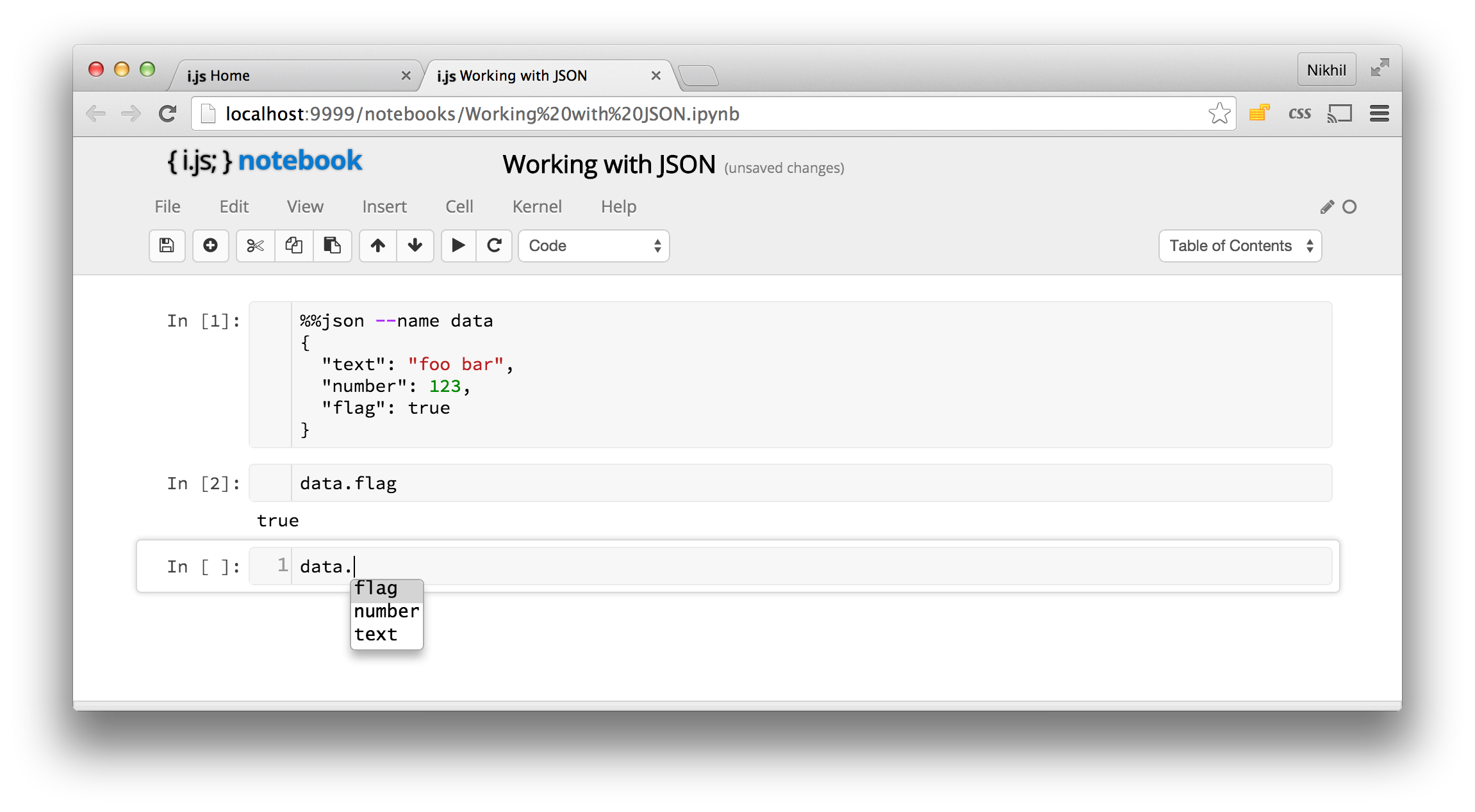 JSON Data