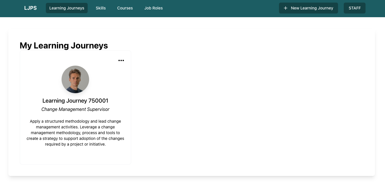 Staff Learning Journey