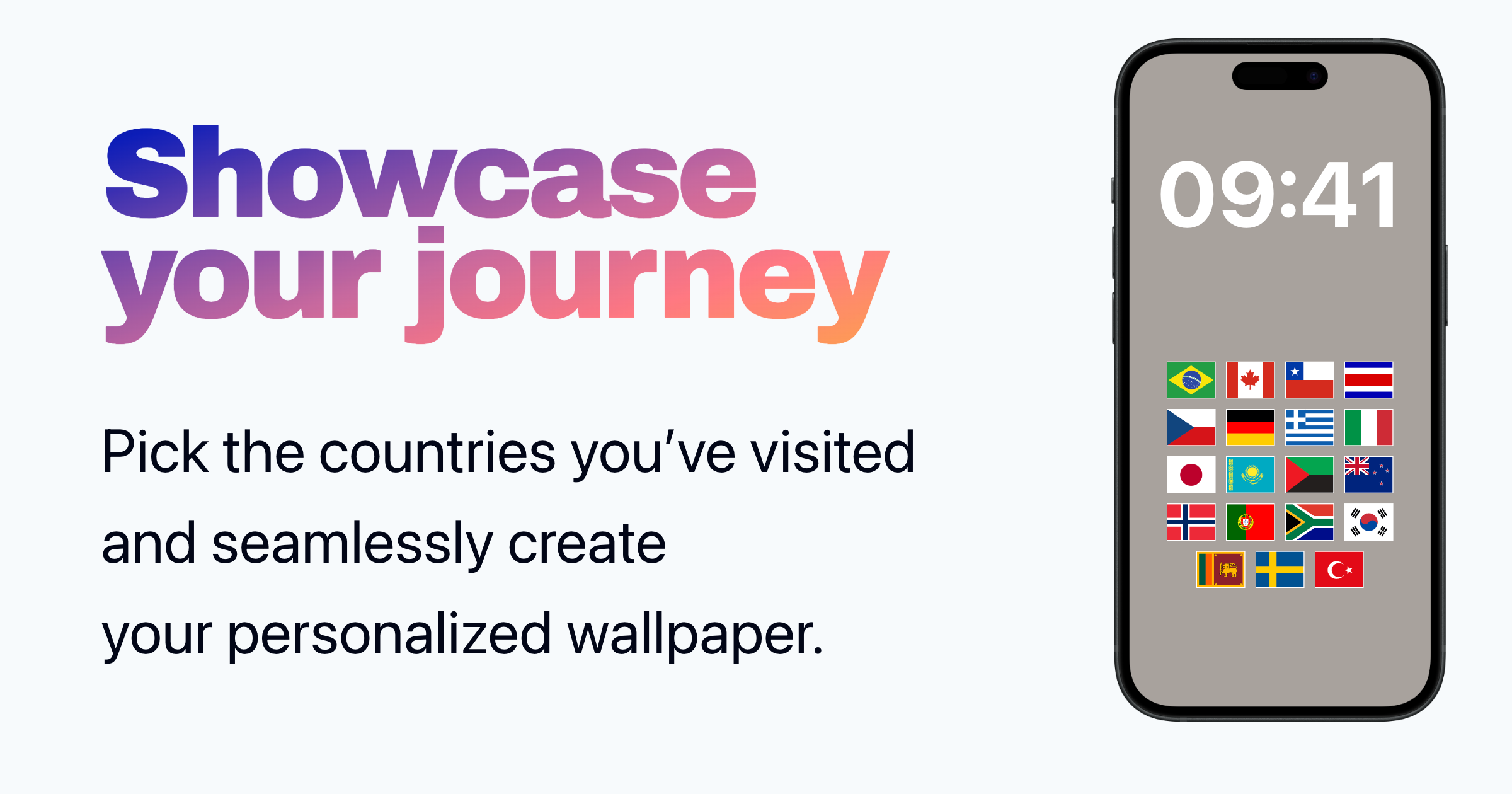 Flagwall: create your personalized wallpaper