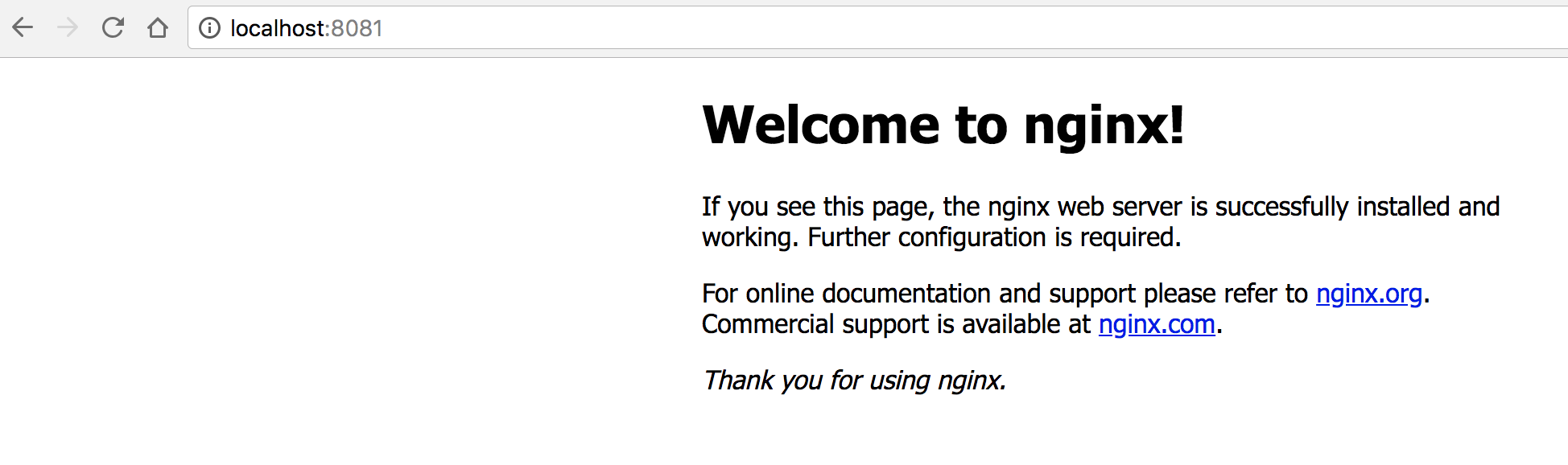 Nginx Welcome Page