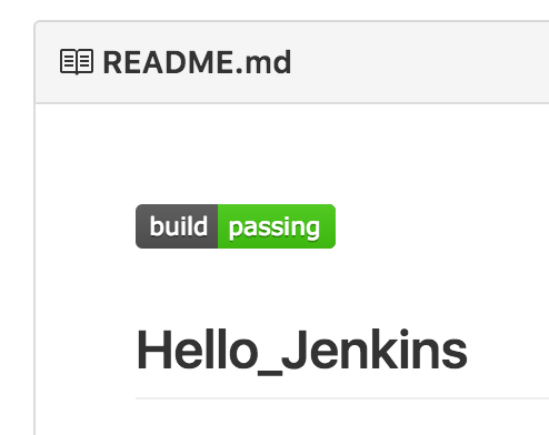 Build status badge