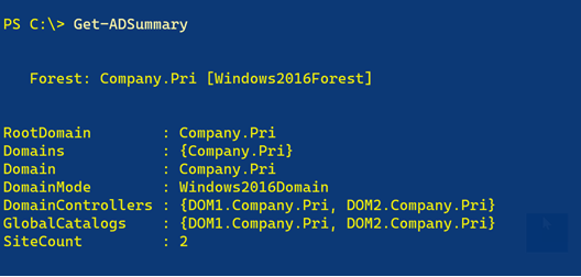 Get-ADSummary