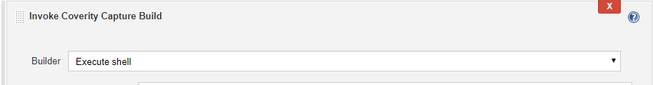 Screenshot of Invoke Coverity Capture Build Step