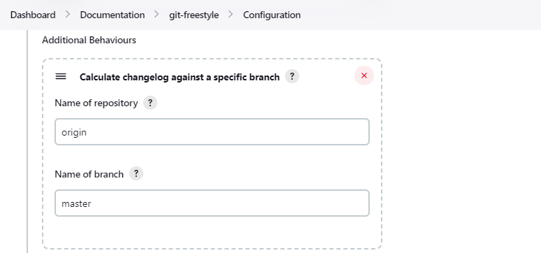 Calculate changelog against a specific branch